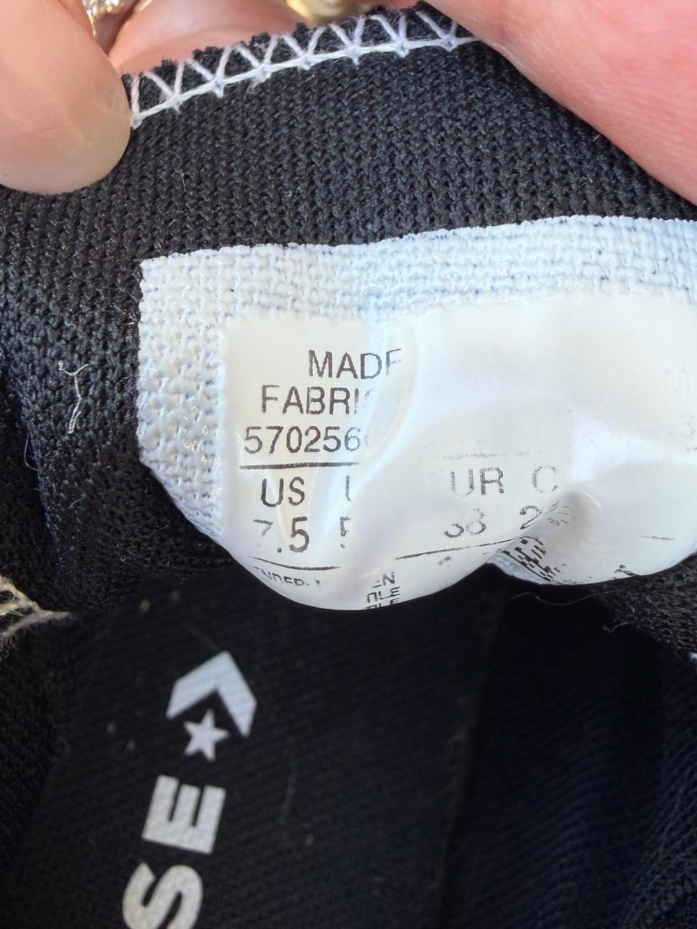 Converse Women’s Chuck All Star Black White Platform Sneakers 7.5 - Picture 5 of 6